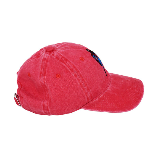 Front view of the Marvel Spider-Man Brand New Day adjustable baseball cap showing the iconic graphic on the crown.-5