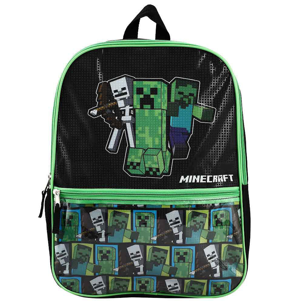 Minecraft Creeper 5pc Backpack Set