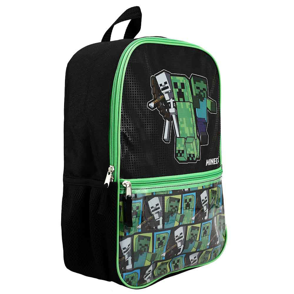 Minecraft Creeper 5pc Backpack Set