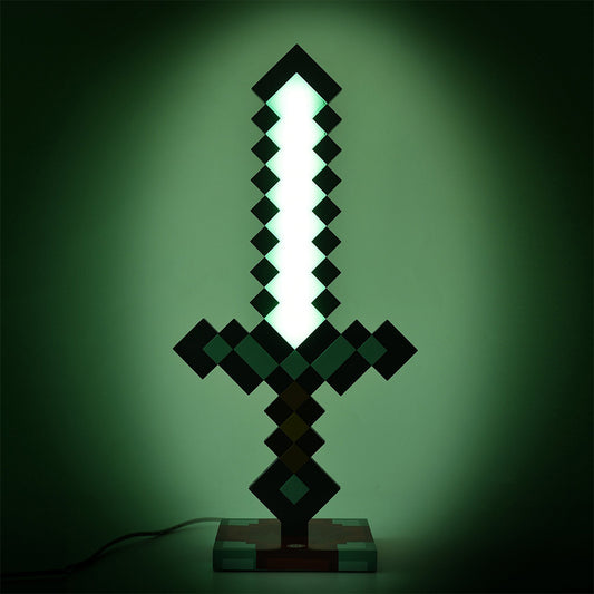 Minecraft 3D Diamond Sword Desk Lamp-1