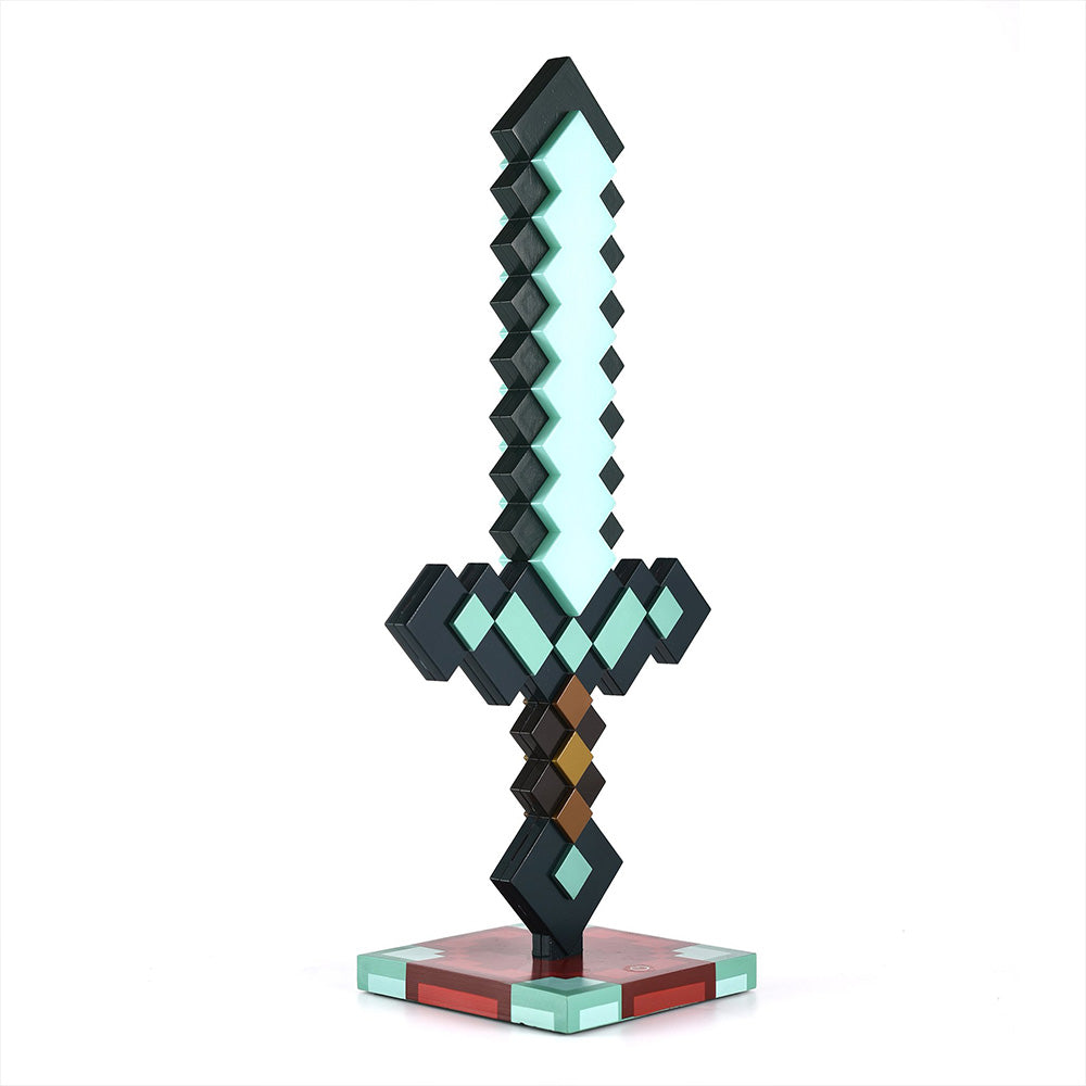 A Minecraft Movie 3D Diamond Sword Desk Lamp