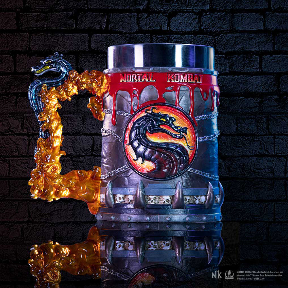 【ぺんたん】MK15th 缶バ Art By からながれ×43 Mortal Kombat Tankard 15.5cm