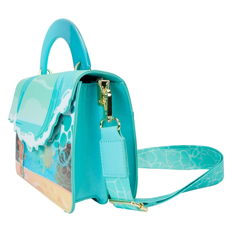 Moana Ocean Wave Handle Crossbody Bag