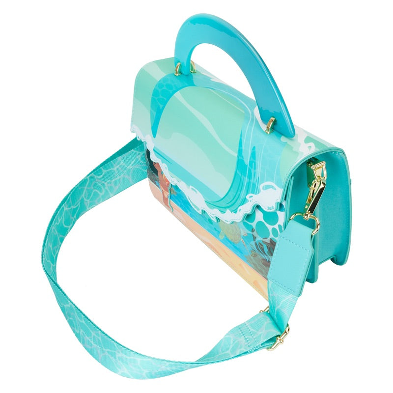 Moana Ocean Wave Handle Crossbody Bag