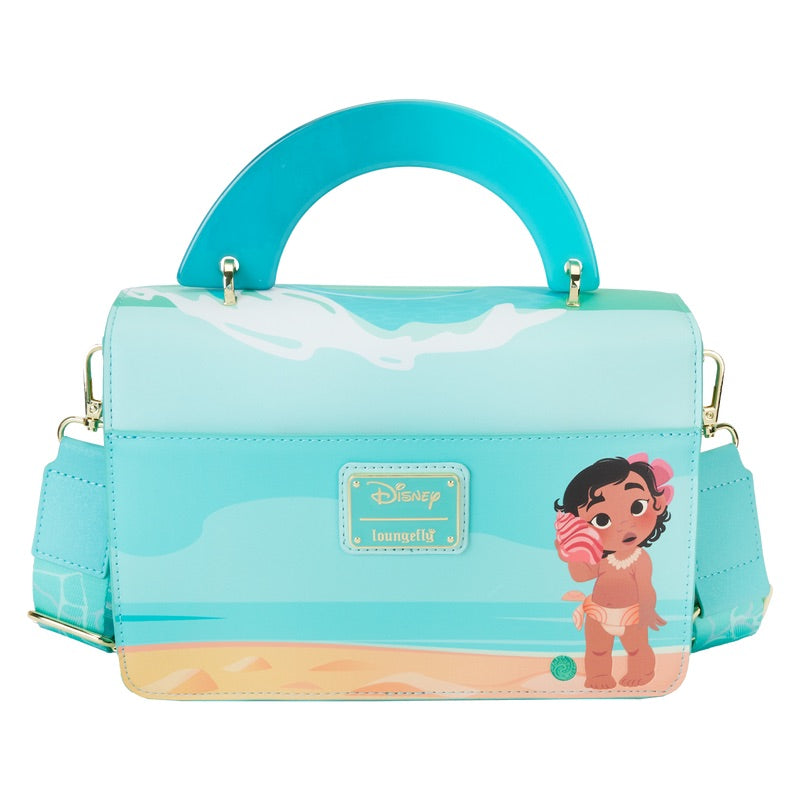 Moana Ocean Wave Handle Crossbody Bag