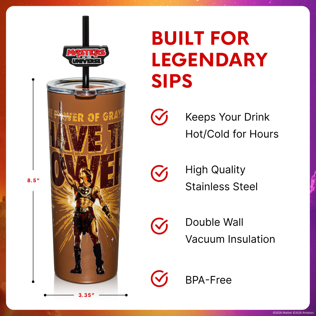 Masters of the Universe 2026 Movie Tumbler - I Have The Power