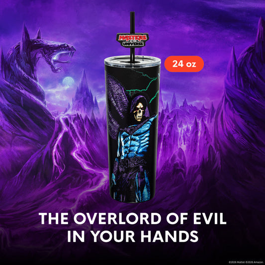 Masters of the Universe Skeletor 2026 movie tumbler front view-1