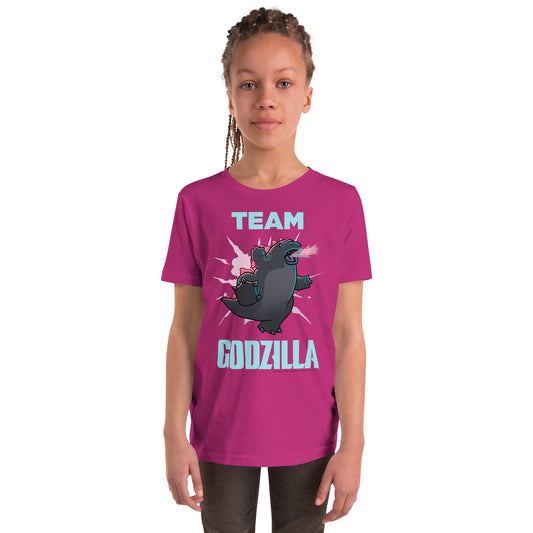 Godzilla x Kong: The New Empire Godzilla Toon Titan Kids T-shirt-1