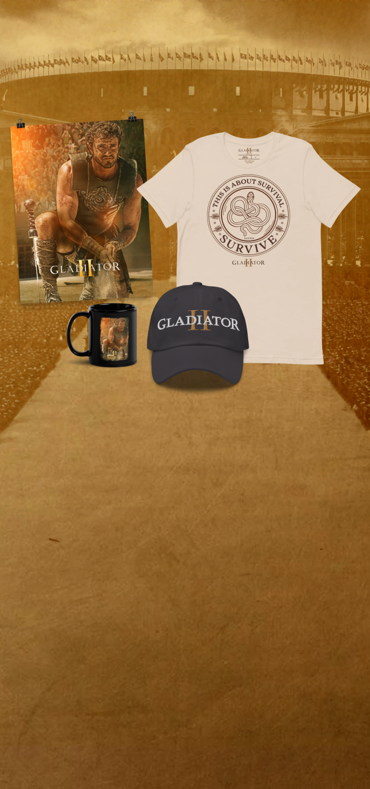 <p><strong>Grab your Gladiator II merch before the sequel hits theaters!</strong></p>