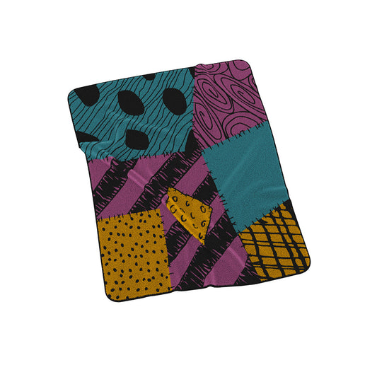 The Nightmare Before Christmas throw blanket folded neatly to display the character-themed graphic design-1