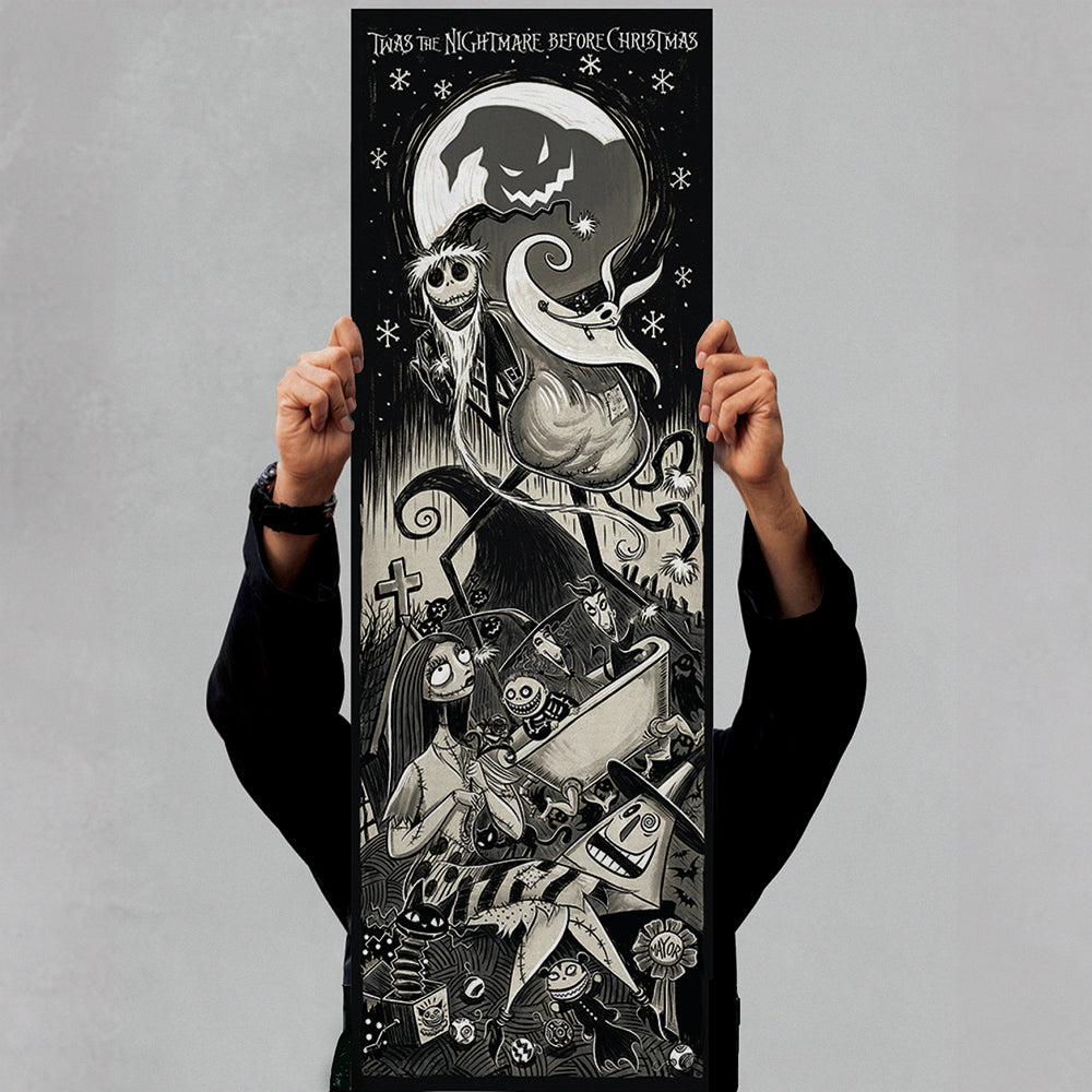 "Twas The Nightmare Before Christmas" Screen Print by Disney Artist, Tim Rogerson - Exclusive Limited Edition