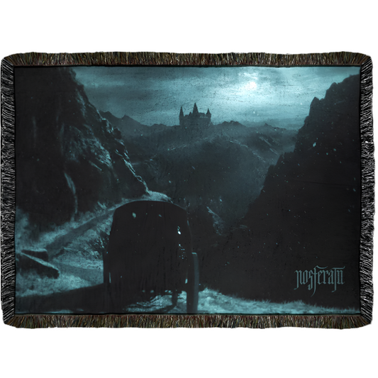 Nosferatu Castle Woven Blanket-0