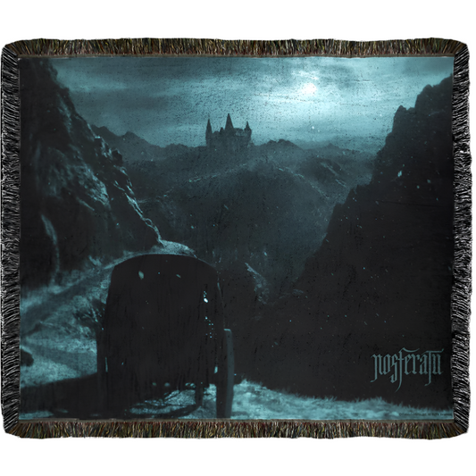 Nosferatu Castle Woven Blanket-1