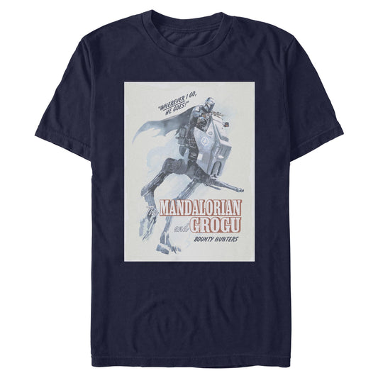 The Mandalorian and Grogu Wherever I Go He Goes T-shirt-0