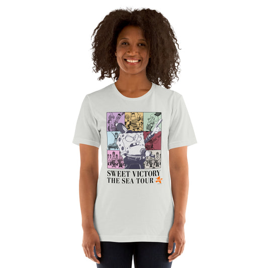 Spongebob Sweet Victory The Sea Tour Unisex T-Shirt Silver-2