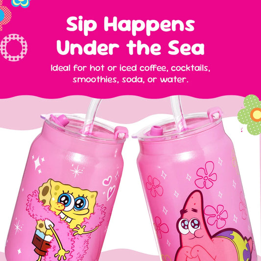 SpongeBob SquarePants Drinking Glasses - Pink-5