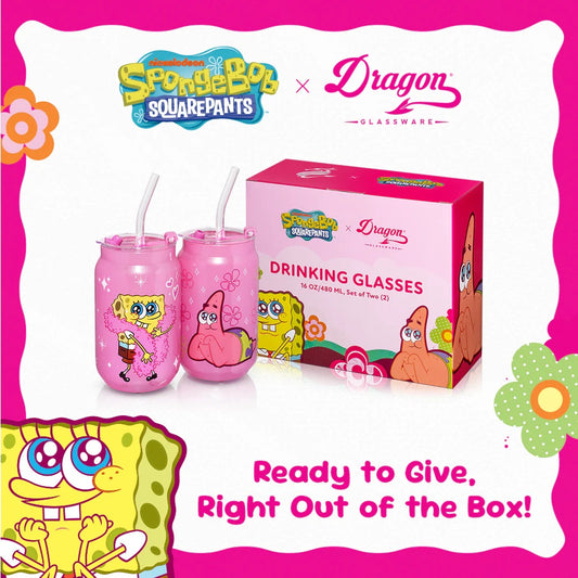 SpongeBob SquarePants Drinking Glasses - Pink-3