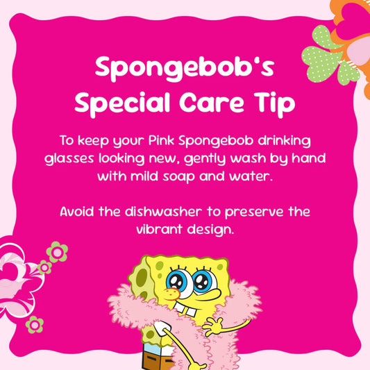 SpongeBob SquarePants Drinking Glasses - Pink-6
