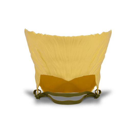 Side view of the Guile Hair popcorn bucket highlighting the textured hair design-2