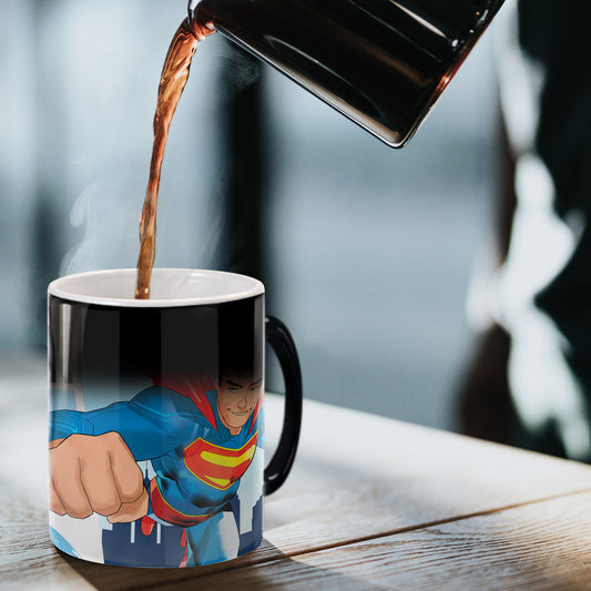 SUPERMAN (2025 Movie) A Man Can Fly Morphing Mugs® Heat-Sensitive Mug-4
