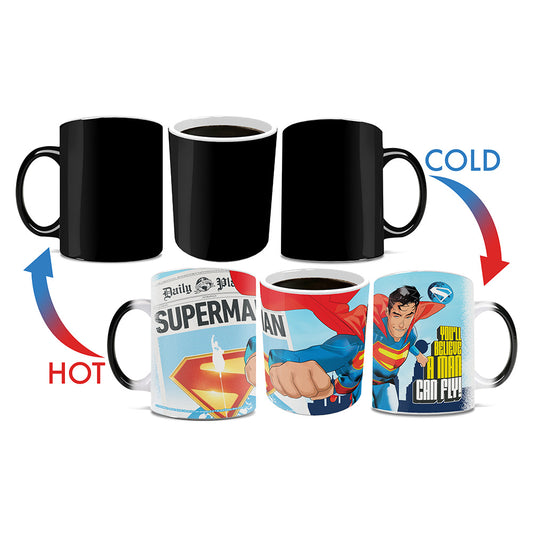 SUPERMAN (2025 Movie) A Man Can Fly Morphing Mugs® Heat-Sensitive Mug-1