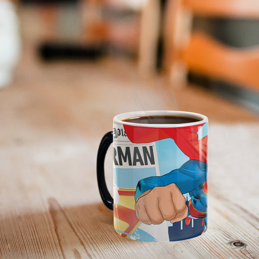 SUPERMAN (2025 Movie) A Man Can Fly Morphing Mugs® Heat-Sensitive Mug-5
