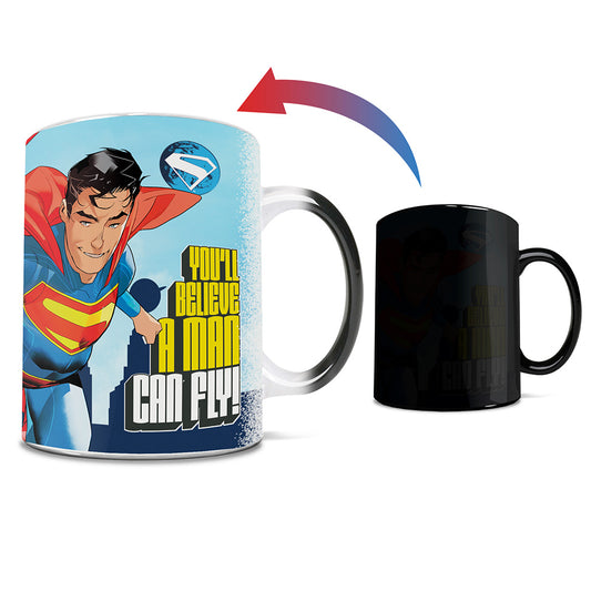 SUPERMAN (2025 Movie) A Man Can Fly Morphing Mugs® Heat-Sensitive Mug-0