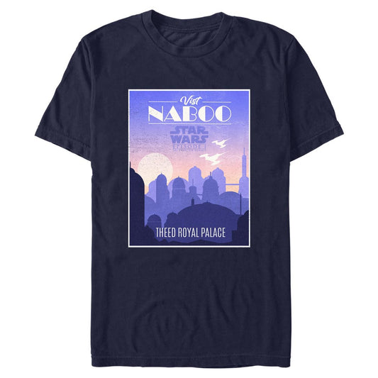 Star Wars 25th Anniversary The Phantom Menace Travel Naboo T-shirt-0