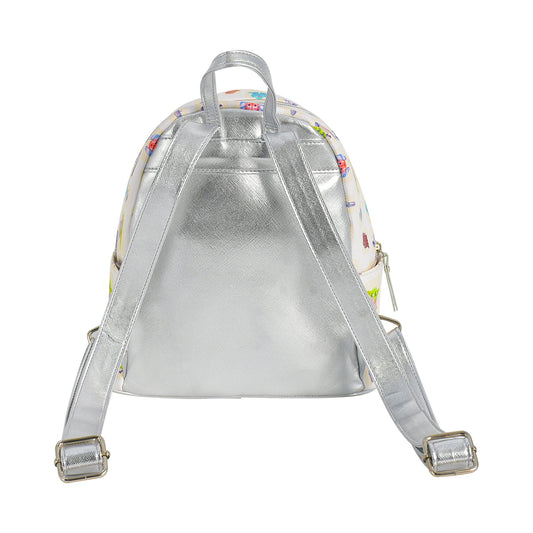 Front view of the Star Wars Grogu mini backpack showing the all-over character pattern.-1