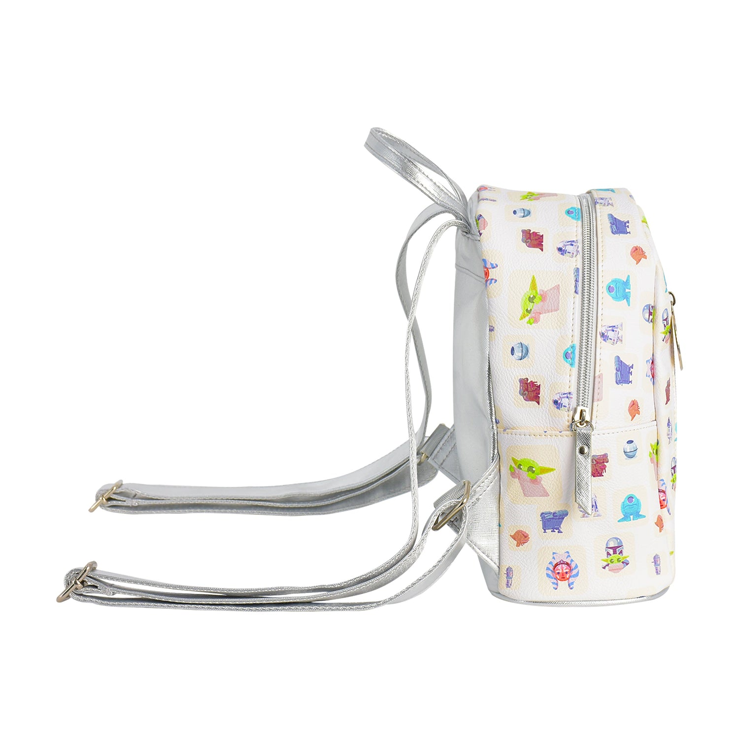 Interior view of the Star Wars mini backpack showing the polyester lining.