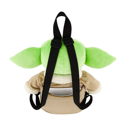 Star Wars Grogu plush backpack showing character face and ears-4