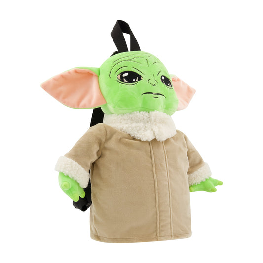 Star Wars Grogu plush backpack showing character face and ears-3