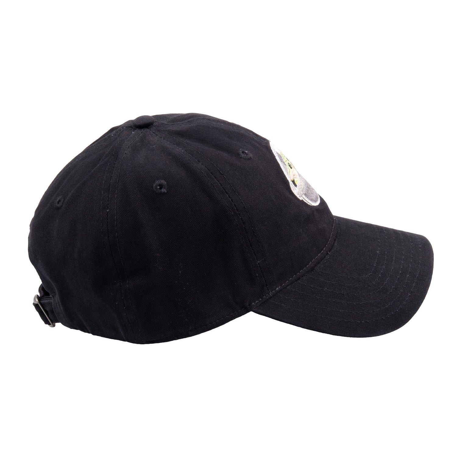 Black Mandalorian Adjustable Baseball Cap Side View