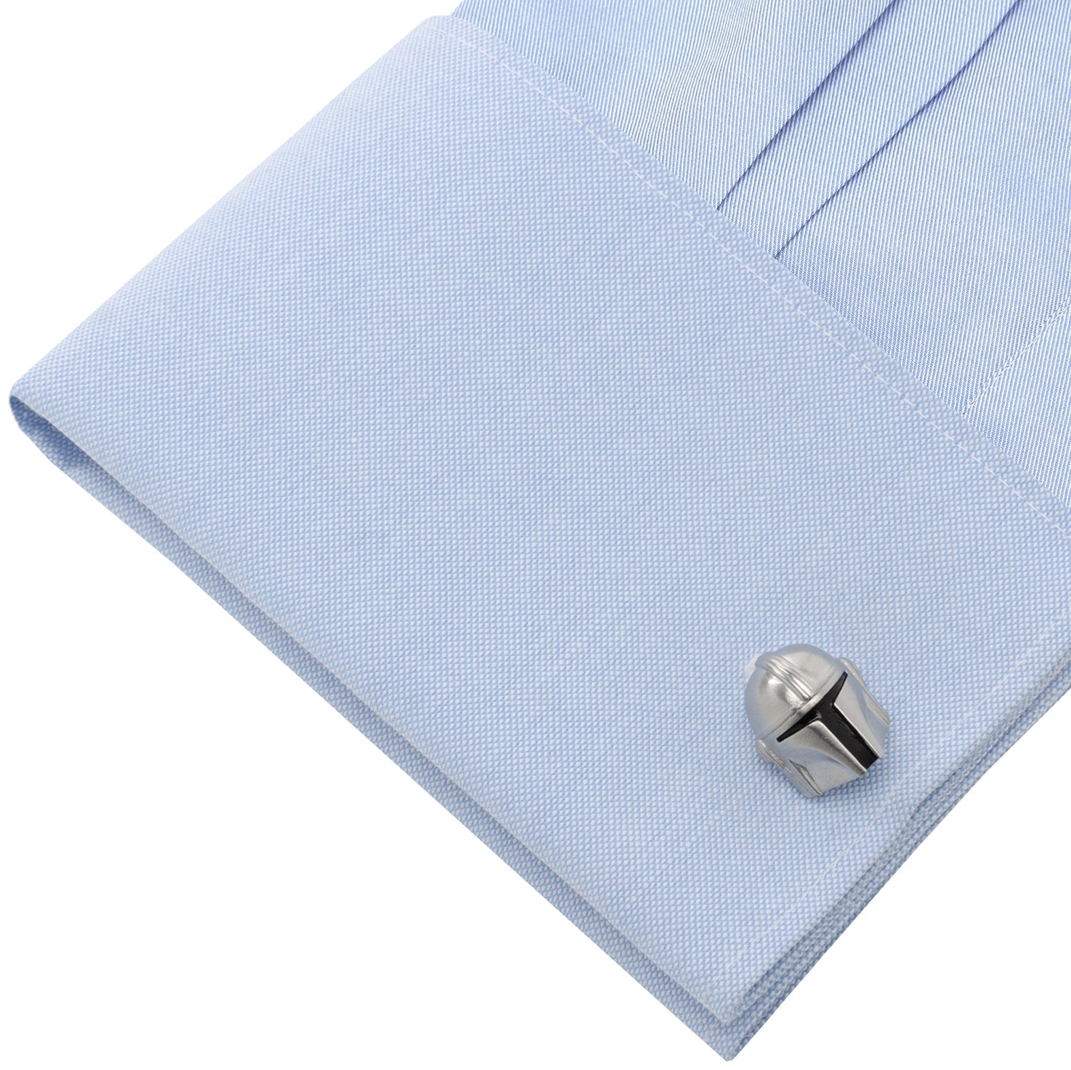 Star Wars cufflinks showing the mythosaur skull swivel closure detail