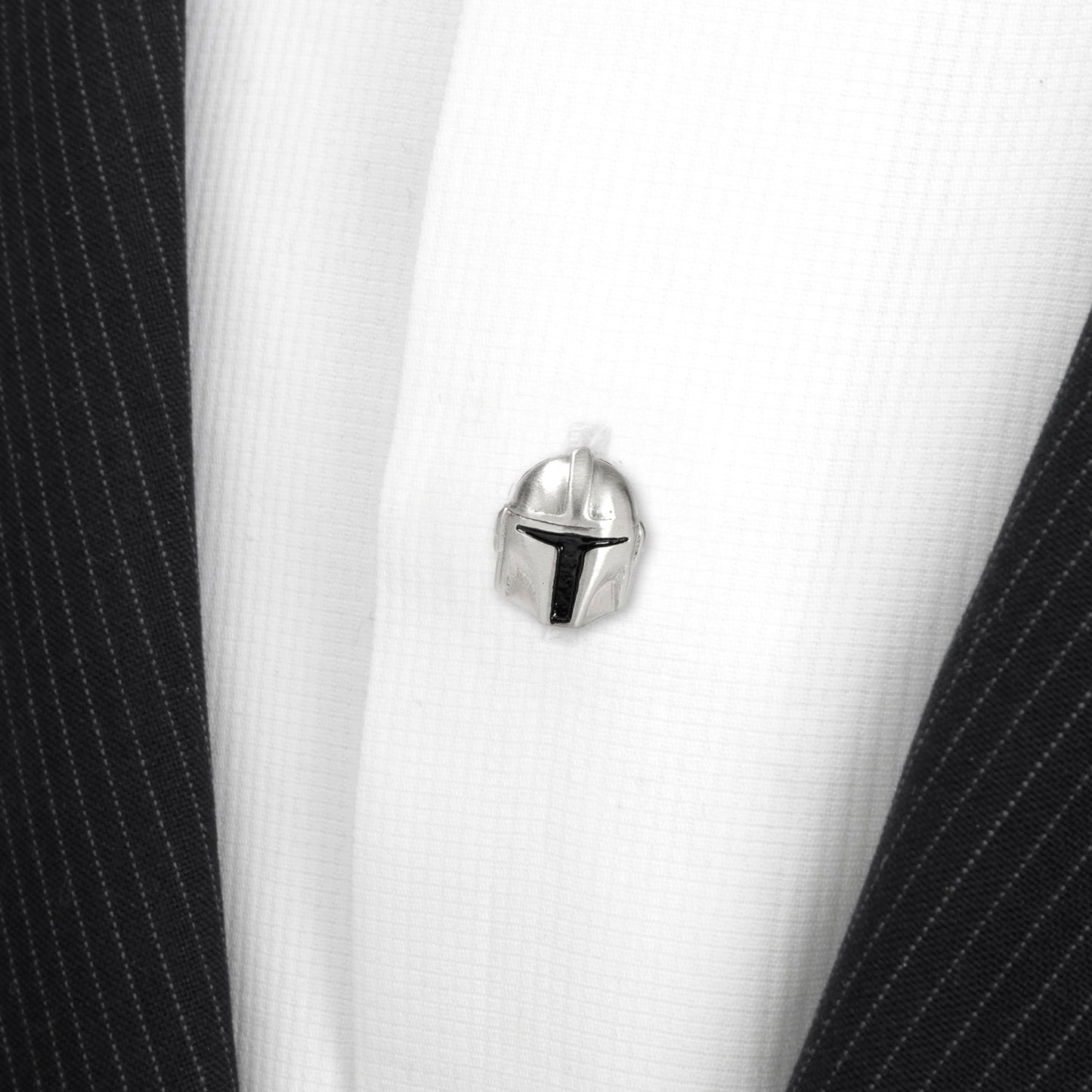 Detailed side view of stainless steel 3D helmet stud
