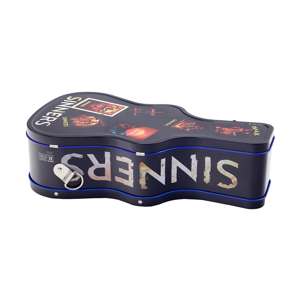 Sinners 72 oz Guitar Shaped Popcorn Tin-2