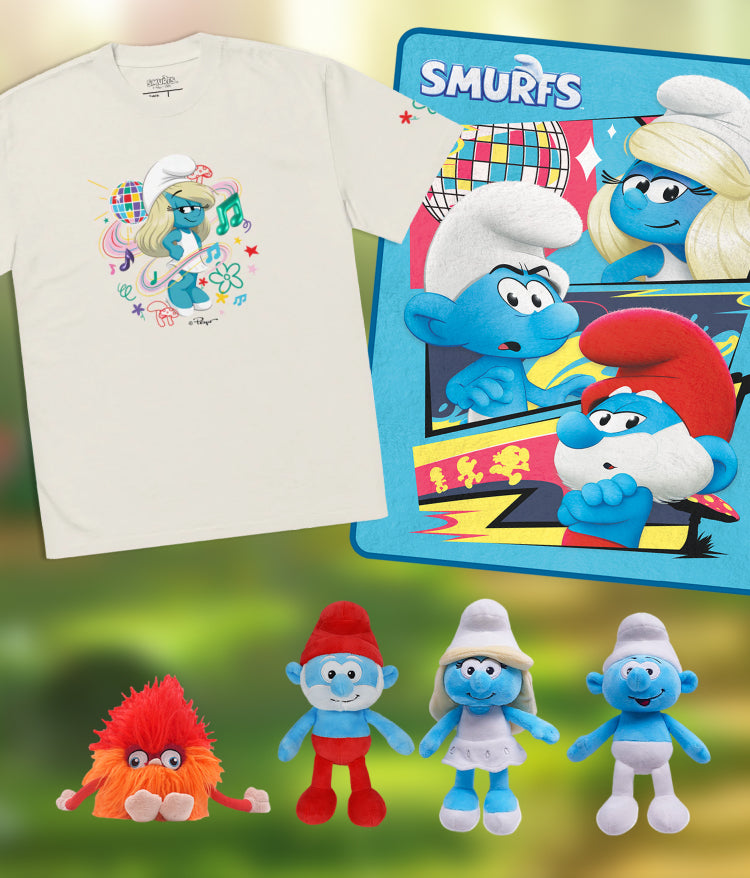 <p>SMURF-WORTHY COLLECTIBLES & GEAR</p>