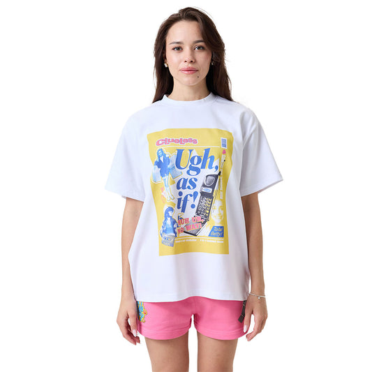 Clueless Ugh, As If Oversized T-Shirt White-2