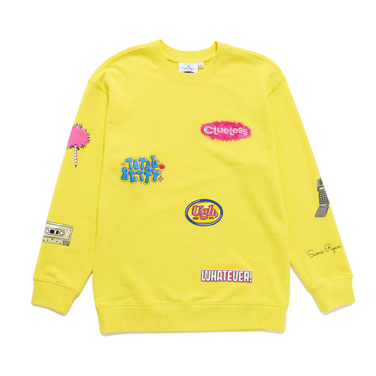Clueless Graphic Crewneck & Sweatpants Set-4
