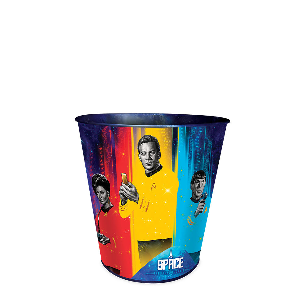 Star Trek 60th Anniversary Popcorn Bucket Tin front view