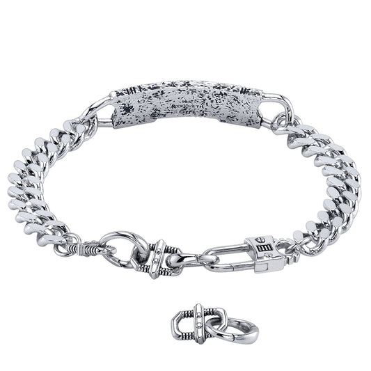 Star Wars x RockLove May the Force Galactic Forge Bracelet with Aurebesh engraving-1