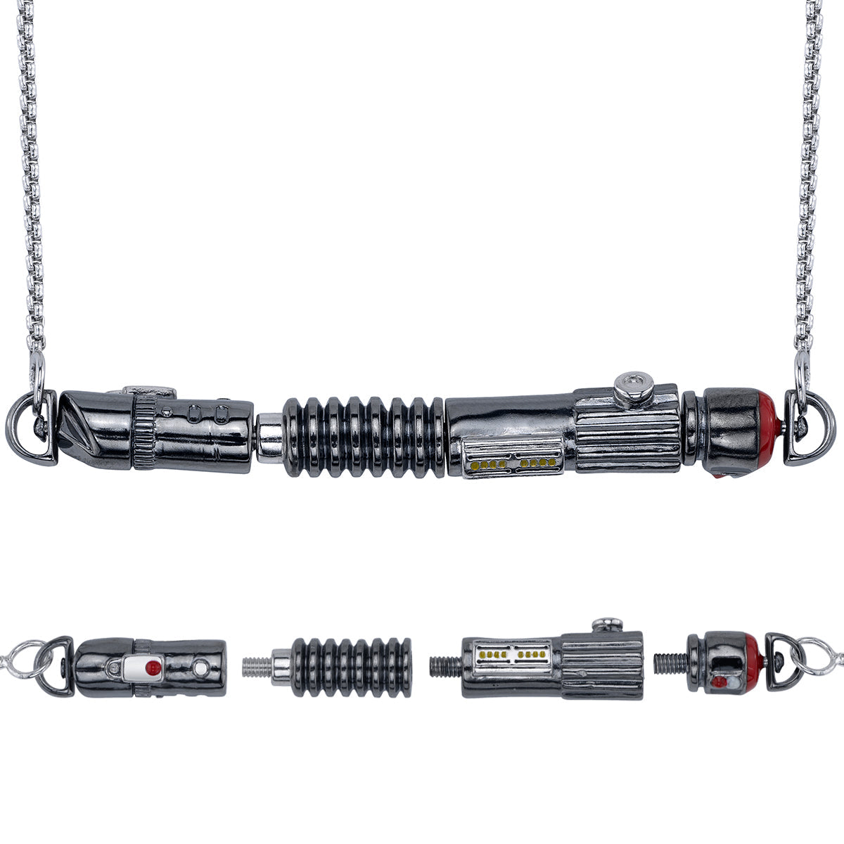 Star Wars x RockLove Power and Control Lightsaber Workshop Necklace in collector box.