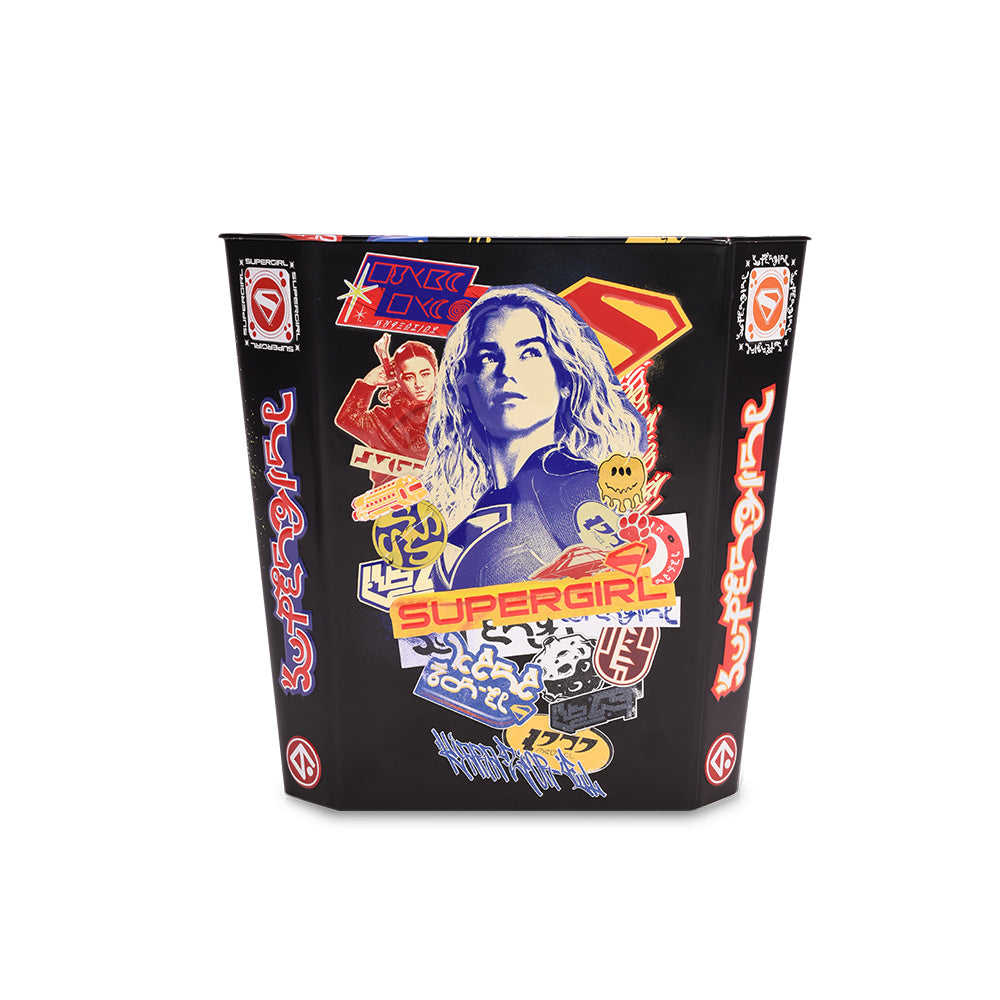 Supergirl 130 oz. Shield Popcorn Tin with Lid-7