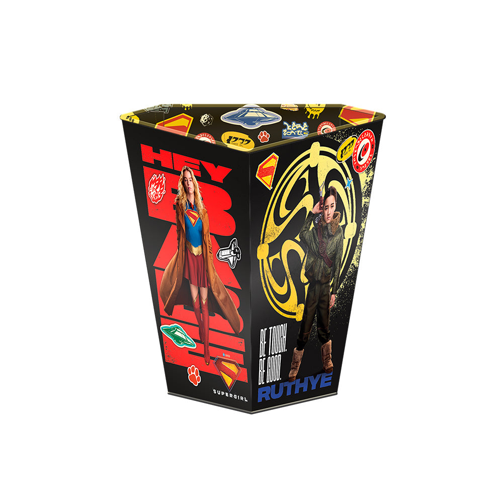 Supergirl 130 oz. Shield Popcorn Tin with Lid-5