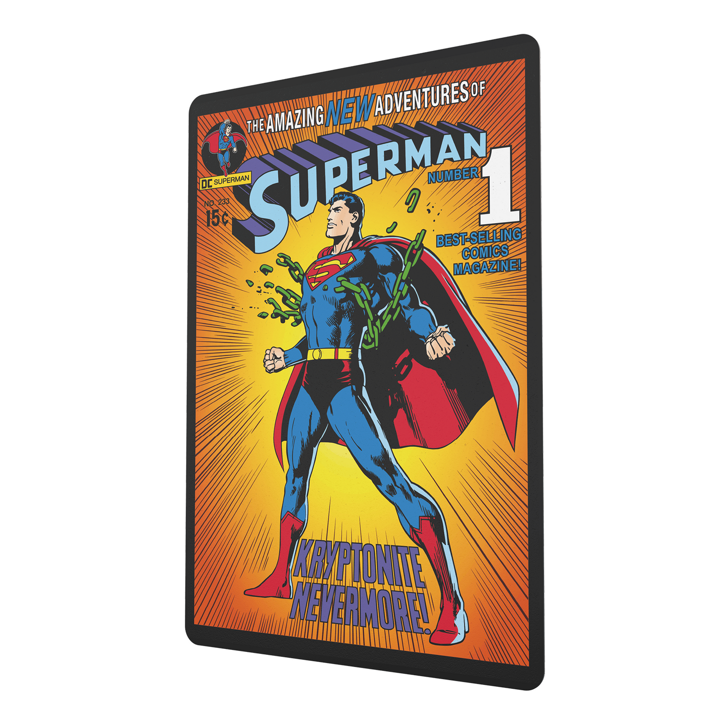 DC Comic Book Popcorn Tin with Lanyard - Superman