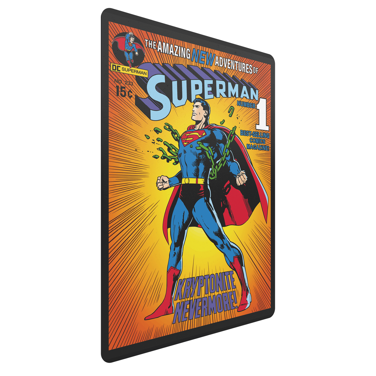 DC Comic Book Popcorn Tin with Lanyard - Superman