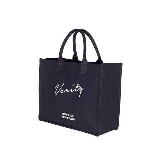 Front view of the Verity cotton canvas tote bag-1