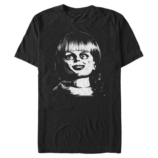 The Conjuring: Last Rites Annabelle Face T-shirt Black-0