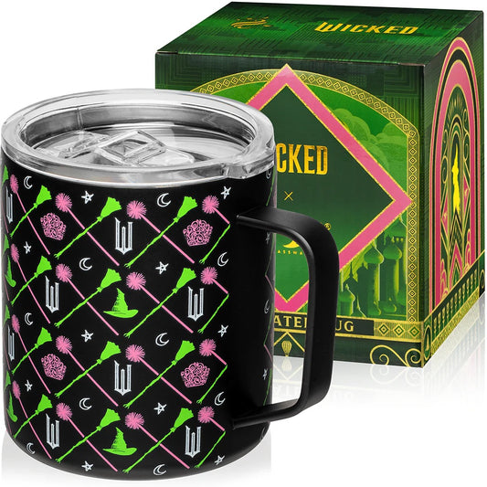 Dragon Glassware x Wicked 12 oz Stainless Steel Camp Mug - Black-0