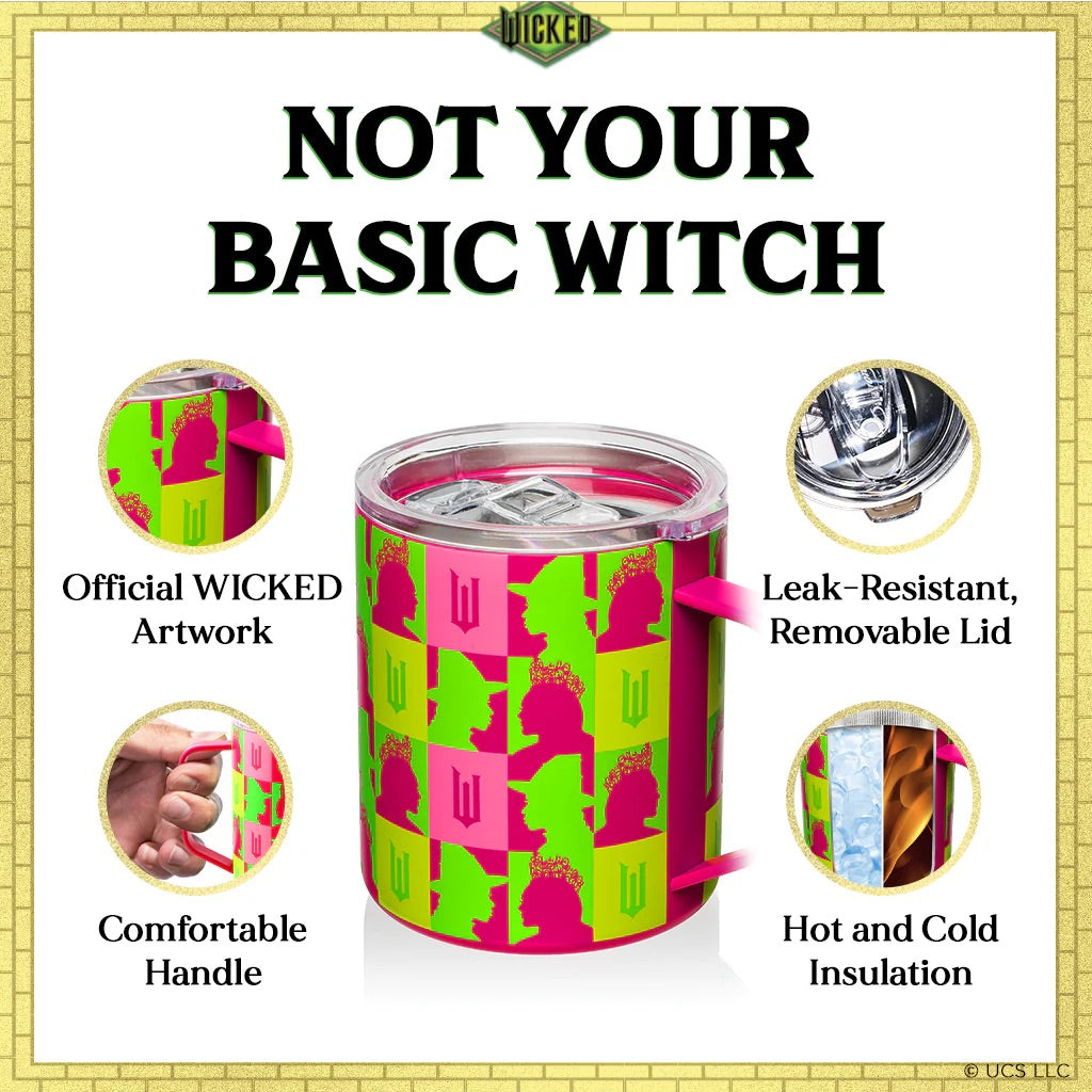 Dragon Glassware x Wicked 12 oz Stainless Steel Camp Mug - Pink